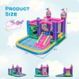 6-in-1 Kids Blow up Castle with Slide and Jumping Area and Ball Pit Pools without Blower For Cheap