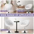 1 Piece Adjustable Modern Swivel Round Tufted-White Online Hot Sale