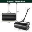 39 Inch Wide Push Tow Lawn Roller-Black Discount