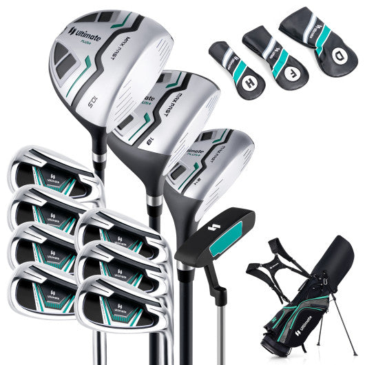 11 Pieces Complete Golf Club Package Set-Green Online