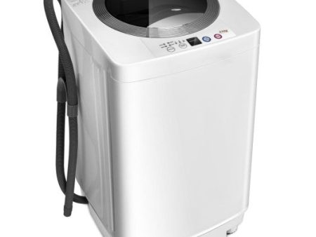 Portable 7.7 lbs Automatic Laundry Washing Machine with Drain Pump Sale