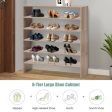 3 Pieces 31-Inch Stackable Multi-Shape Shoe Rack-Natural Online now