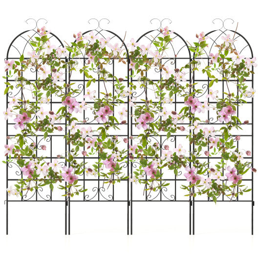 2 4 Pack 71 x 20 Inch Metal Garden Trellis for Climbing Plants-Set of 4 Online now