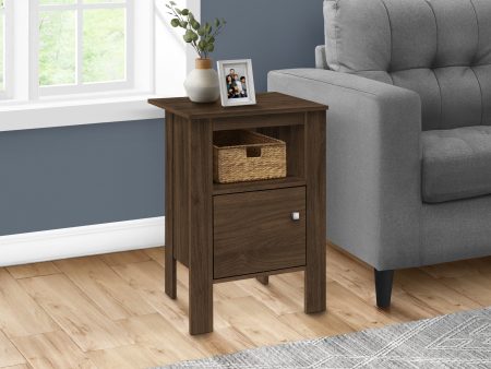 24  Walnut Nightstand with Cabinet Storage For Sale