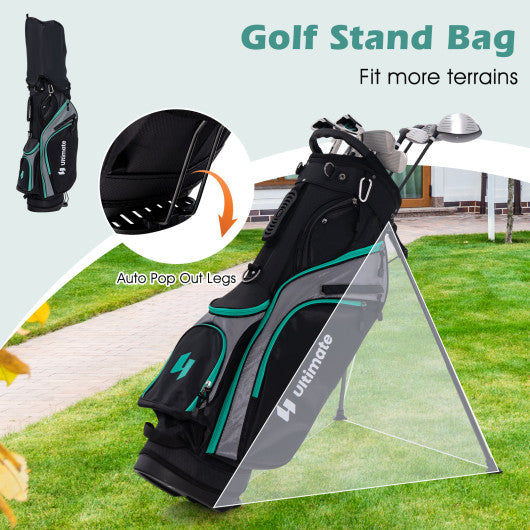 11 Pieces Complete Golf Club Package Set-Green Online