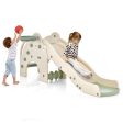 4-in-1 Toddler Slide Kids Play Slide with Cute Elephant Shape-Green For Cheap