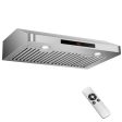 35.5 29.5 Inch Under Cabinet Range Hood 900 CFM Kitchen Vent with 4 Fan Speed-29.5 inches Sale