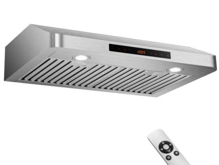 35.5 29.5 Inch Under Cabinet Range Hood 900 CFM Kitchen Vent with 4 Fan Speed-29.5 inches Sale