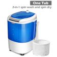 5.5 lbs Portable Semi Auto Washing Machine for Small Space Discount