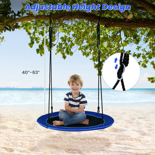 40 Inches Saucer Tree Swing for Kids and Adults-Navy Sale