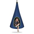 32 Inch Kids Nest Swing Chair Hanging Hammock Seat for Indoor Outdoor-Blue Discount