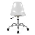 Swivel Acrylic Armless Adjustable Height Office Chair Online now