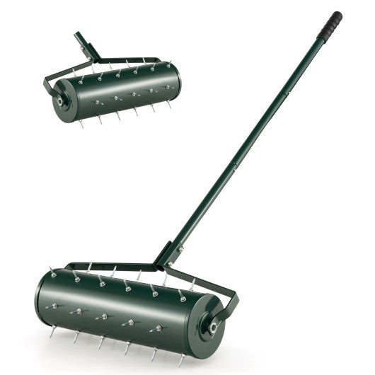 18 21 Inch Manual Lawn Aerator with Detachable Handle Filled with Sand or Stone-21 inches Hot on Sale