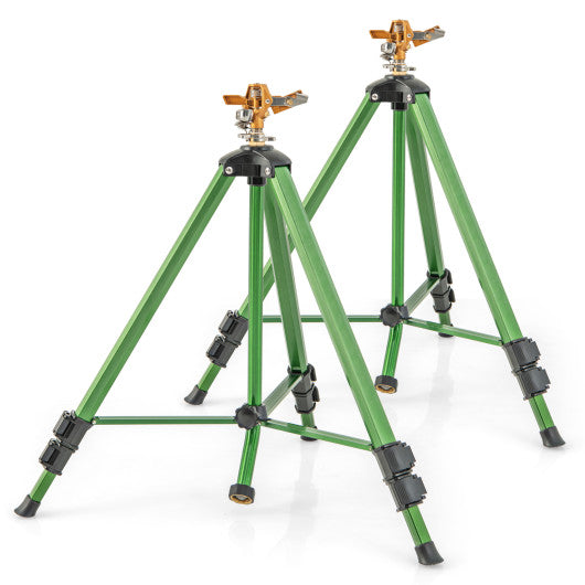 Impact Sprinkler on Tripod Base Set of 2 with 360 Degree Rotation-L For Sale