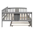 Gray Wood Bed Frame with Trundle Online