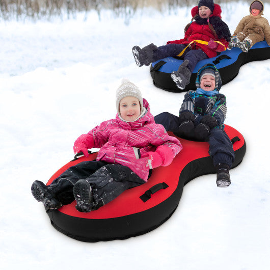 80  2-Person Inflatable Snow Sled for Kids and Adults-Red Fashion