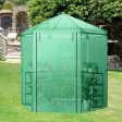 Walk-In Hexagonal Greenhouse with PE Cover and Metal Frame For Cheap