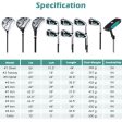 11 Pieces Complete Golf Club Package Set-Green Online