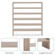 3 Pieces 31-Inch Stackable Multi-Shape Shoe Rack-Natural Online now