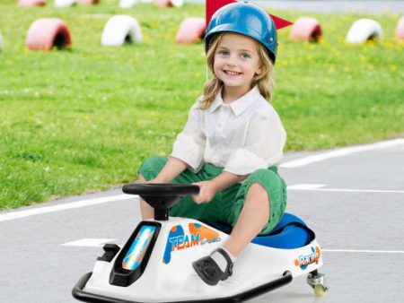 24V Electric Drifting Go Kart for Kids with 360° Spin Wireless Connection-Navy Online now