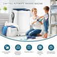 Full-Automatic Washing Machine with Built-in Barrel Light-Blue Sale