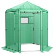 Walk-In Hexagonal Greenhouse with PE Cover and Metal Frame For Cheap