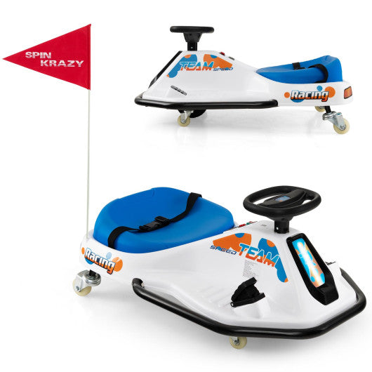 24V Electric Drifting Go Kart for Kids with 360° Spin Wireless Connection-Navy Online now