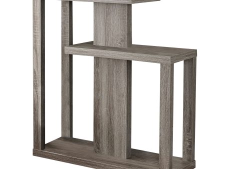 32  Taupe Free form Floor Shelf Console Table With Storage For Discount