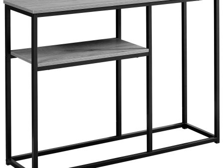 42  Gray And Black Frame Console Table With Storage Sale