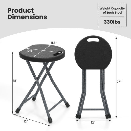 Folding Stool with Built-in Handle for Adults-1 Piece on Sale