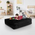 47 x 35.5 Inch Crash Pad Sensory Mat with Foam Blocks and Washable Cover-Black Discount