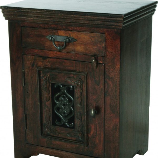 30  Dark Brown One Drawer Nightstand For Cheap