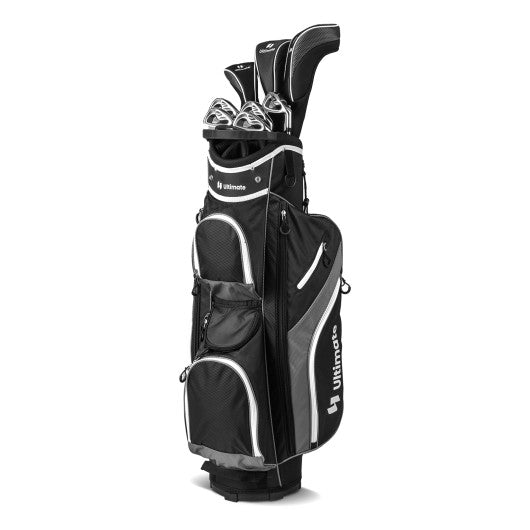 Golf Cart Bag with 14 Way Top Dividers-Gray Fashion