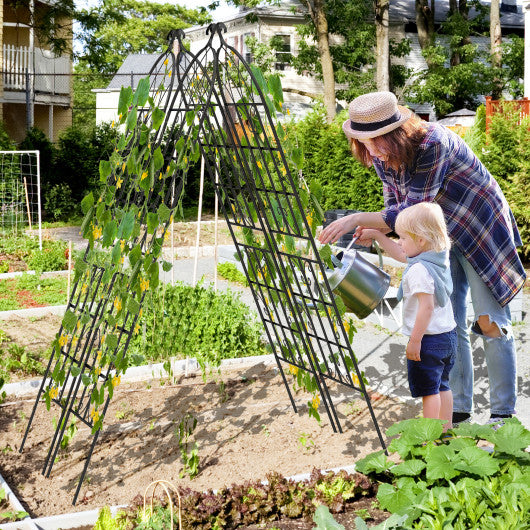 2 4 Pack 71 x 20 Inch Metal Garden Trellis for Climbing Plants-Set of 4 Online now