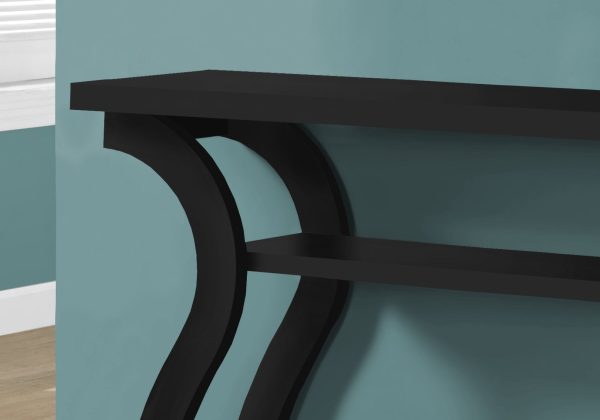 47  Black Floor Shelf Console Table With Shelves Online Sale