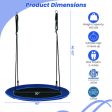 40 Inches Saucer Tree Swing for Kids and Adults-Navy Sale