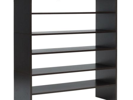 3 Pieces 31-Inch Stackable Multi-Shape Shoe Rack-Brown Sale