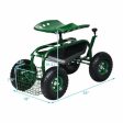 4-Wheel Rolling Garden Cart Work Seat For Cheap