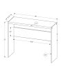 44  Gray And Clear Solid Console Table Online