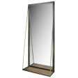 Black Metal Mirror with Shelf Online