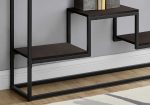 48  Brown and Black Frame Console Table With Shelves Online now