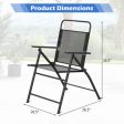 6 Pieces Outdoor Patio Chairs with Rustproof Metal Frame Online