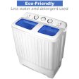 20 lbs Compact Twin Tub Washing Machine for Home Use Discount