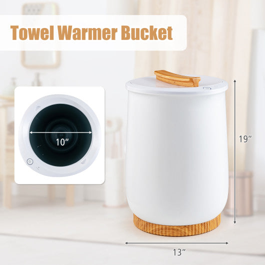 20L Hot Towel Bucket with 1-Minute Quick Heating and 60-Minute Auto Shut off-White For Sale