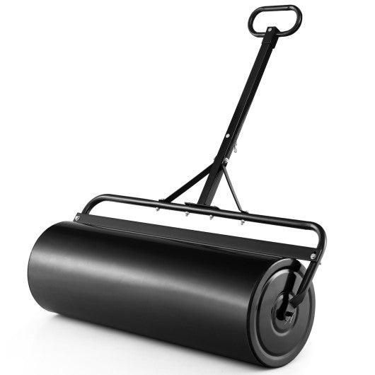 39 Inch Wide Push Tow Lawn Roller-Black Discount