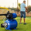 1200 W Garden Water Pump Shallow Well Pressurized Irrigation-Blue Online now