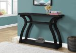 47  Black Floor Shelf Console Table With Shelves Online Sale