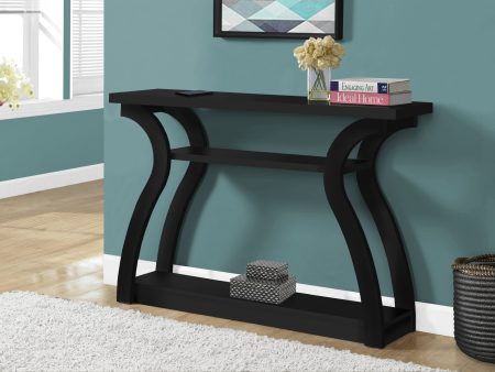 47  Black Floor Shelf Console Table With Shelves Online Sale