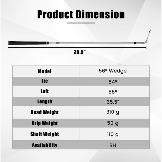 Golf Sand Wedge 56 60 Degree Gap Lob Wedge with Grooves Right Handed-56 Degrees For Sale