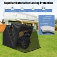 Outdoor Motorcycle Shelter Waterproof Motorbike Storage Tent with Cover-Black Hot on Sale